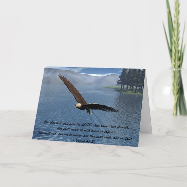 Tarjeta Eagle con escritura (Anverso)