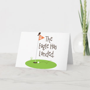 Tarjeta Eagle ha aterrizado, escena del golf