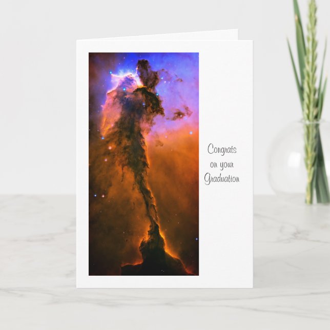 Tarjeta Eagle Nebula, M16 - Felicitaciones por graduarse (Anverso)