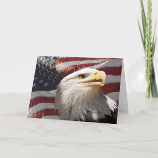 Tarjeta Eagle Patriótico Notecard
