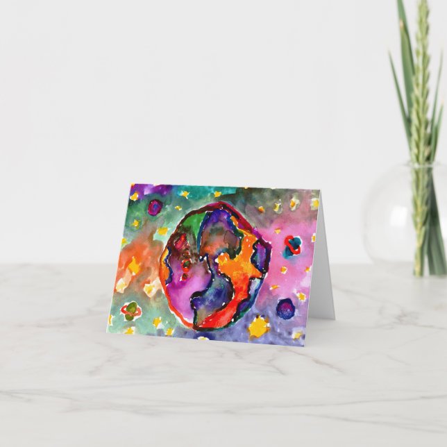 Tarjeta Earth by Alicia Hanson, Age 10 (Anverso)