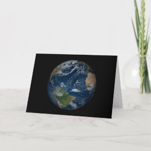 Tarjeta Earth With Clouds And Sea Ice