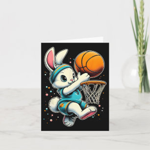 Tarjeta Easter Bunny Bysketbyll Funny Bunny Jugando Bysket