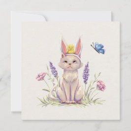 Tarjeta Easter Cat