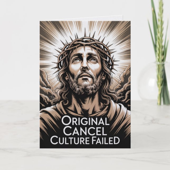 Tarjeta  Easter Conservative Cancel Culture Failed (Anverso)