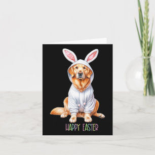 Tarjeta Easter Dog Bunny Spring Golden Retrieval Easter Eg