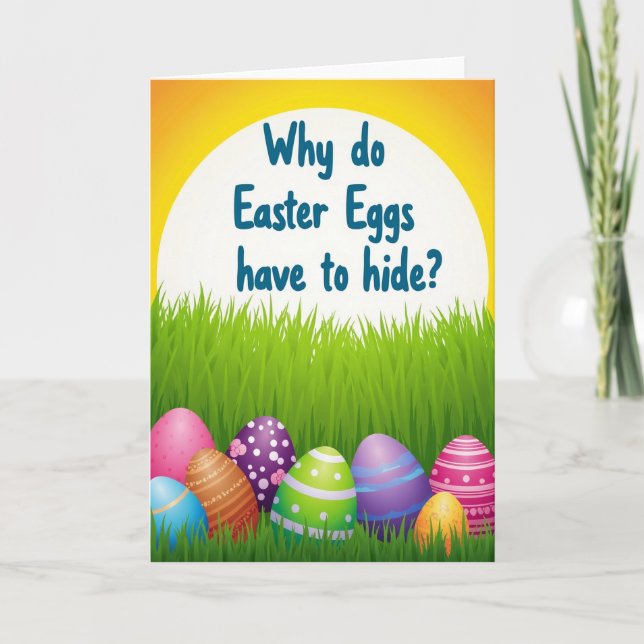 Tarjeta Easter Egg Hide Seek Query Card (Anverso)