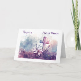 Tarjeta Easter Rejoice He Is Risen 