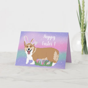 Tarjeta Easter Welsh Corgi Pup