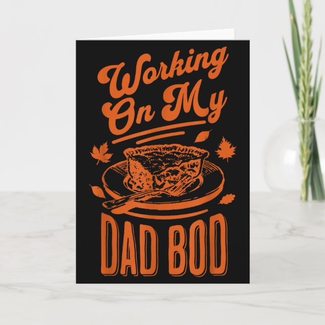 Tarjeta Eating For Two Thanksgiving Couples Pregnancy Anno (Anverso)