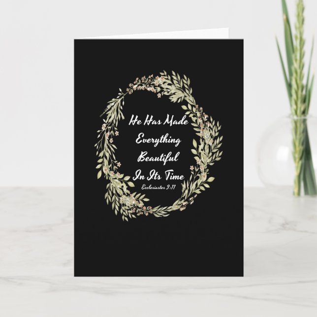 Tarjeta Ecclesiastes 311 NIV - verso de la biblia (Anverso)