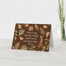 Ecclesiastes 3:4, Un momento para llorar, un momen