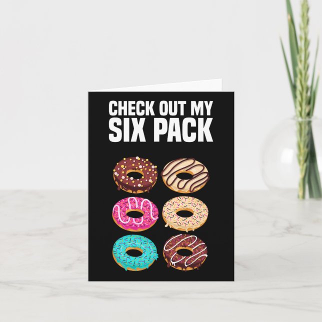 Tarjeta Echa Un Vistazo A Mi Bodybuild Funny De Seis Paque (Anverso)