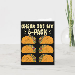 Tarjeta Echa Un Vistazo A Mi Paquete De Seis 6 Con Tacos P
