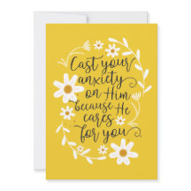 Echad vuestra ansiedad sobre él, porque él tiene c