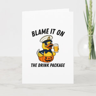 Tarjeta Échale la culpa al paquete de bebidas Crucero de H