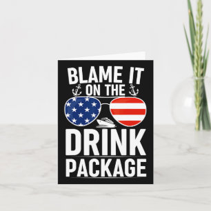 Tarjeta Échale la Culpa al Paquete de Bebidas Divertido Su