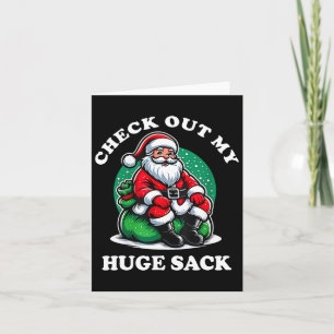 Tarjeta Eche un vistazo a mis enormes Navidades de saco de