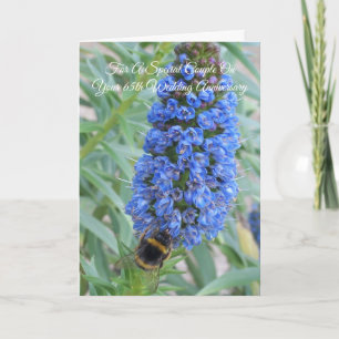 Tarjeta Echium Personalizado 65º Aniversario Boda