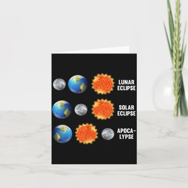 Tarjeta Eclipse Lunar Eclipse Solar (Anverso)