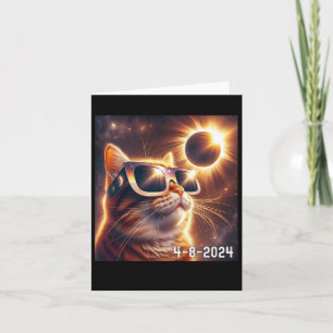 Tarjeta Eclipse Solar 2024 Con Gles