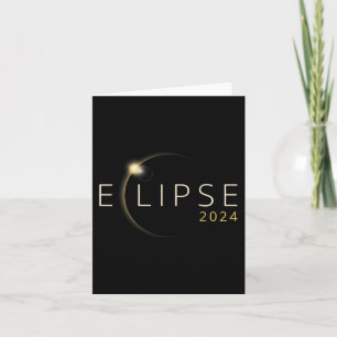 Tarjeta Eclipse solar 2024 Eclipse solar total 4.08.24 1