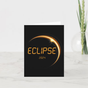 Tarjeta Eclipse solar 2024 Eclipse solar total 4.08.24 13