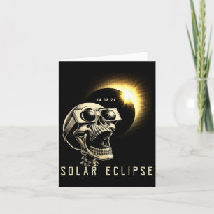 Tarjeta Eclipse solar 2024 Eclipse total 8 de abril de 202