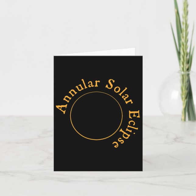 Tarjeta Eclipse solar anual (Anverso)