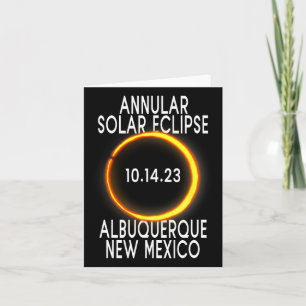 Tarjeta Eclipse solar anual T - Albuquerque Nuevo México