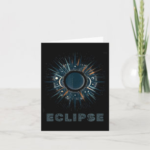 Tarjeta Eclipse solar de vintage oficial