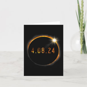 Tarjeta Eclipse solar Primavera de la Totalidad Estadounid