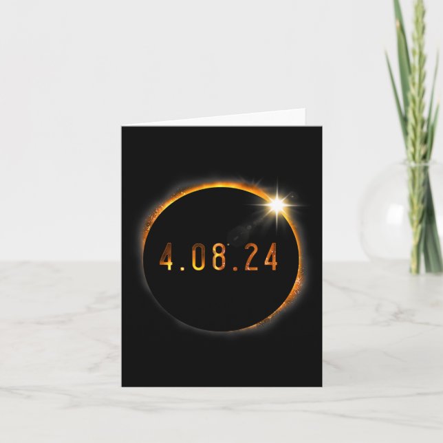Tarjeta Eclipse solar Primavera de la Totalidad Estadounid (Anverso)