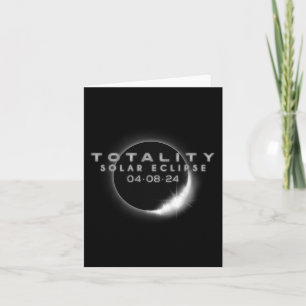 Tarjeta Eclipse solar total 04.08.2024 Totalidad 2
