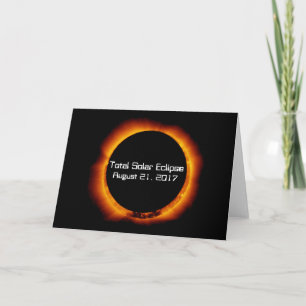 Tarjeta Eclipse solar total 2017