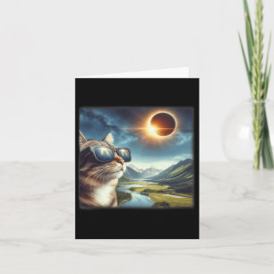 Tarjeta Eclipse solar total 2024