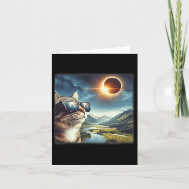 Tarjeta Eclipse solar total 2024 (Anverso)