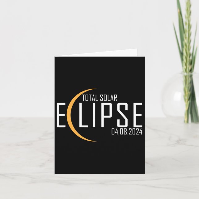 Tarjeta Eclipse solar total 2024 4 (Anverso)