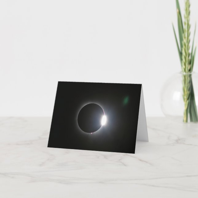 Tarjeta Eclipse solar total 8 de abril de 2024 (Anverso)