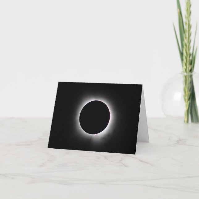 Tarjeta Eclipse solar total 8 de abril de 2024 (Anverso)