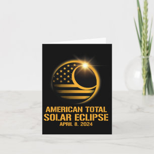 Tarjeta Eclipse solar total 8 de abril de 2024 Astronoma t