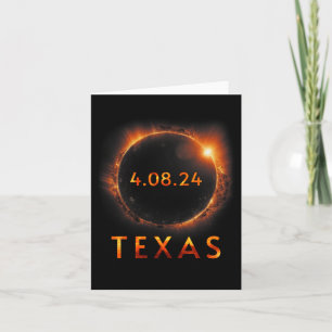 Tarjeta Eclipse solar total 8 de abril de 2024 Eclip solar