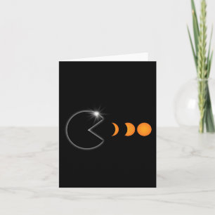 Tarjeta Eclipse solar total 8 de abril de 2024 Fases diver