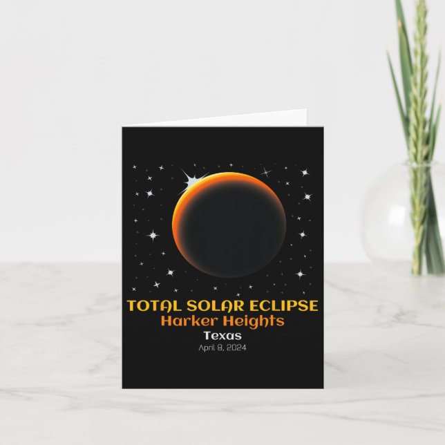 Tarjeta Eclipse solar total abril 86 (Anverso)