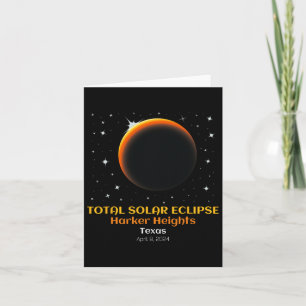 Tarjeta Eclipse solar total abril 86