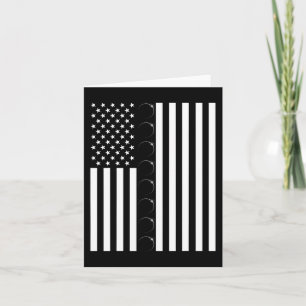 Tarjeta Eclipse solar total bandera estadounidense 04.08.2