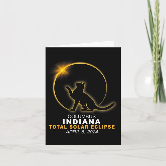 Tarjeta Eclipse solar total de 2024 (Anverso)