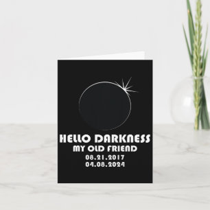 Tarjeta Eclipse Solar Total De 2024 Dos Veces Por Vida