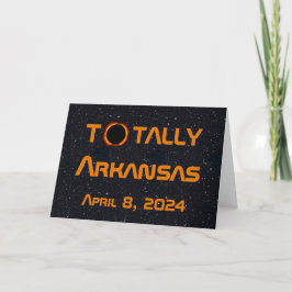 Tarjeta Eclipse solar total de Arkansas 2024