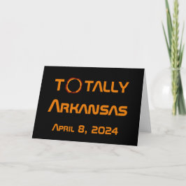 Tarjeta Eclipse solar total de Arkansas 2024